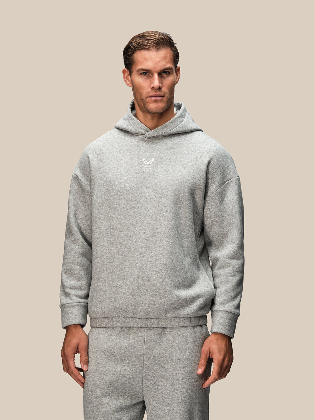Sudadera con capucha Oversized Hombre Reiss x Castore - Gris