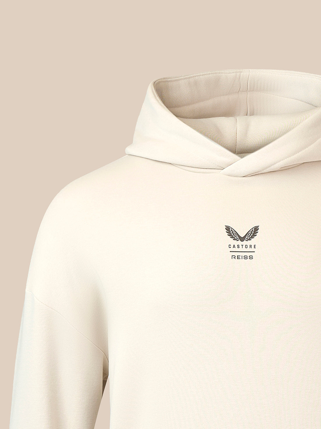 Heren Reiss x Castore Oversized Grafisch Hoodie – Steen - Steen