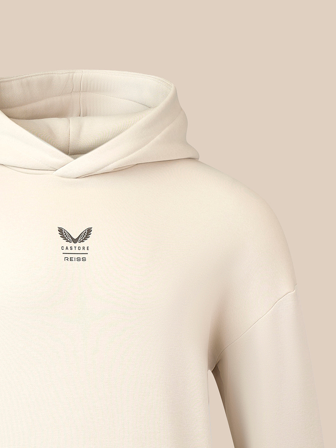 Heren Reiss x Castore Oversized Grafisch Hoodie – Steen - Steen