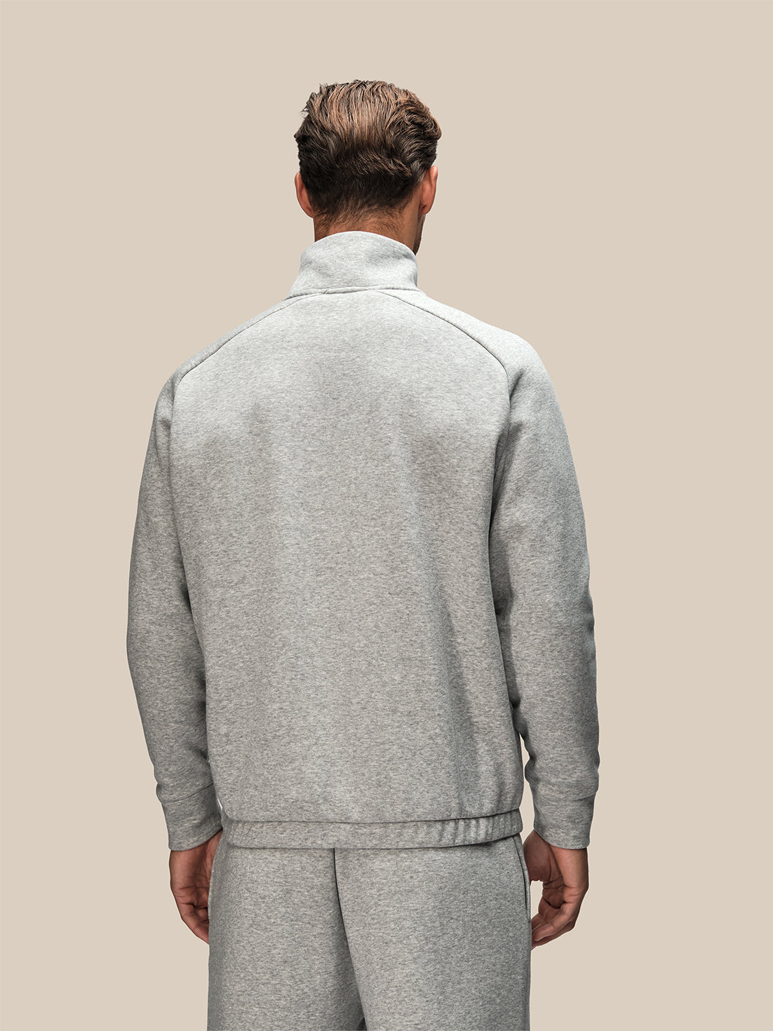 Sudadera de media cremallera 1/4 Oversized Hombre Reiss x Castore - Gris claro