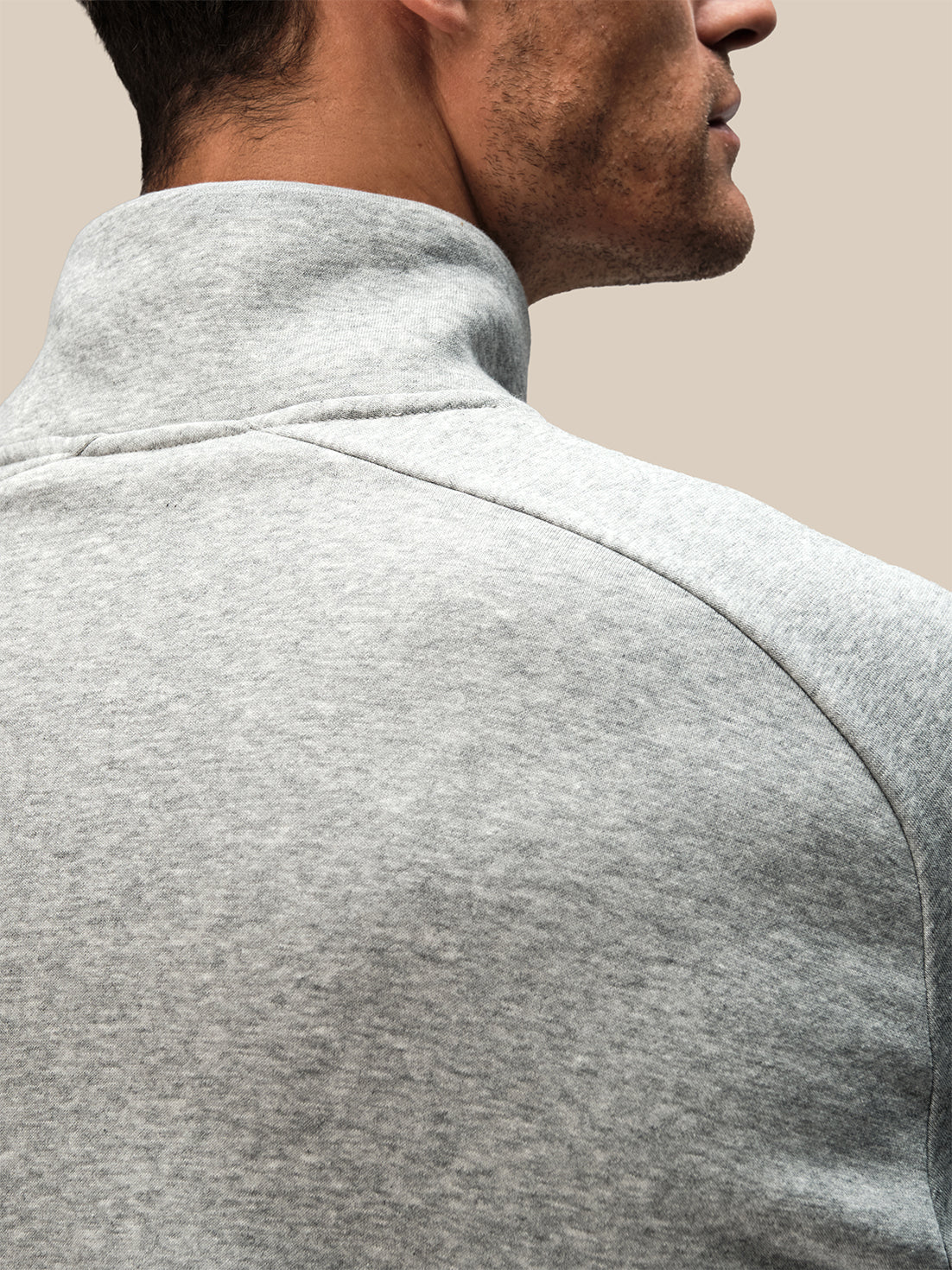 Herren Reiss x Castore Oversized 1/4-Zip-Sweatshirt - Hellgrau - Hellgrau