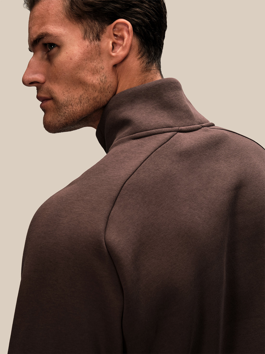 Heren Reiss x Castore oversized sweatshirt met 1/4-rits - Bruin - Bruin