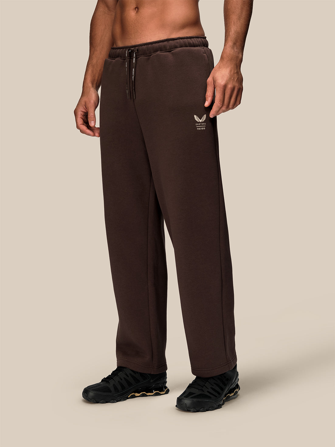 Pantalón de chándal Hombre Reiss x Castore Wide Leg Polar - Cocoa Bark - Marrón