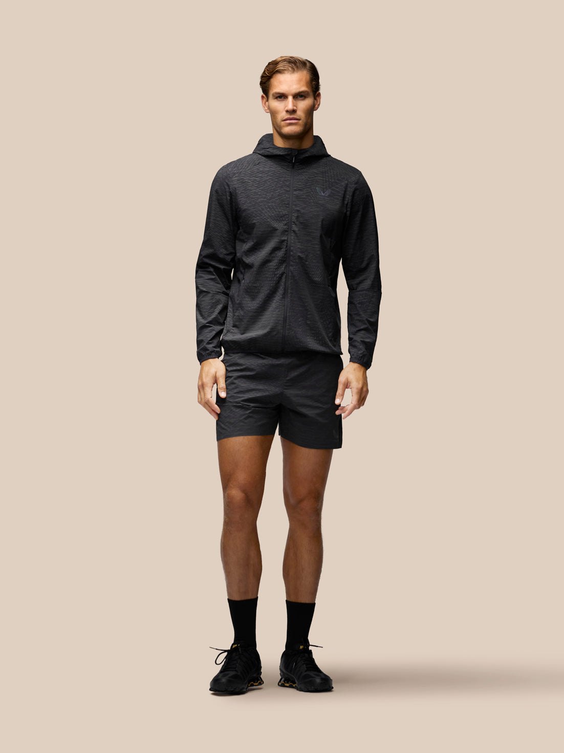 Herren Zone LVS Langarm-Laufjacke - Schwarz - Schwarz