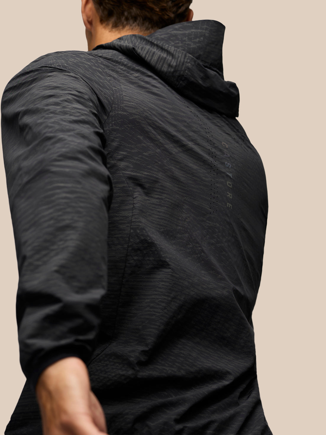 Herren Zone LVS Langarm-Laufjacke - Schwarz - Schwarz