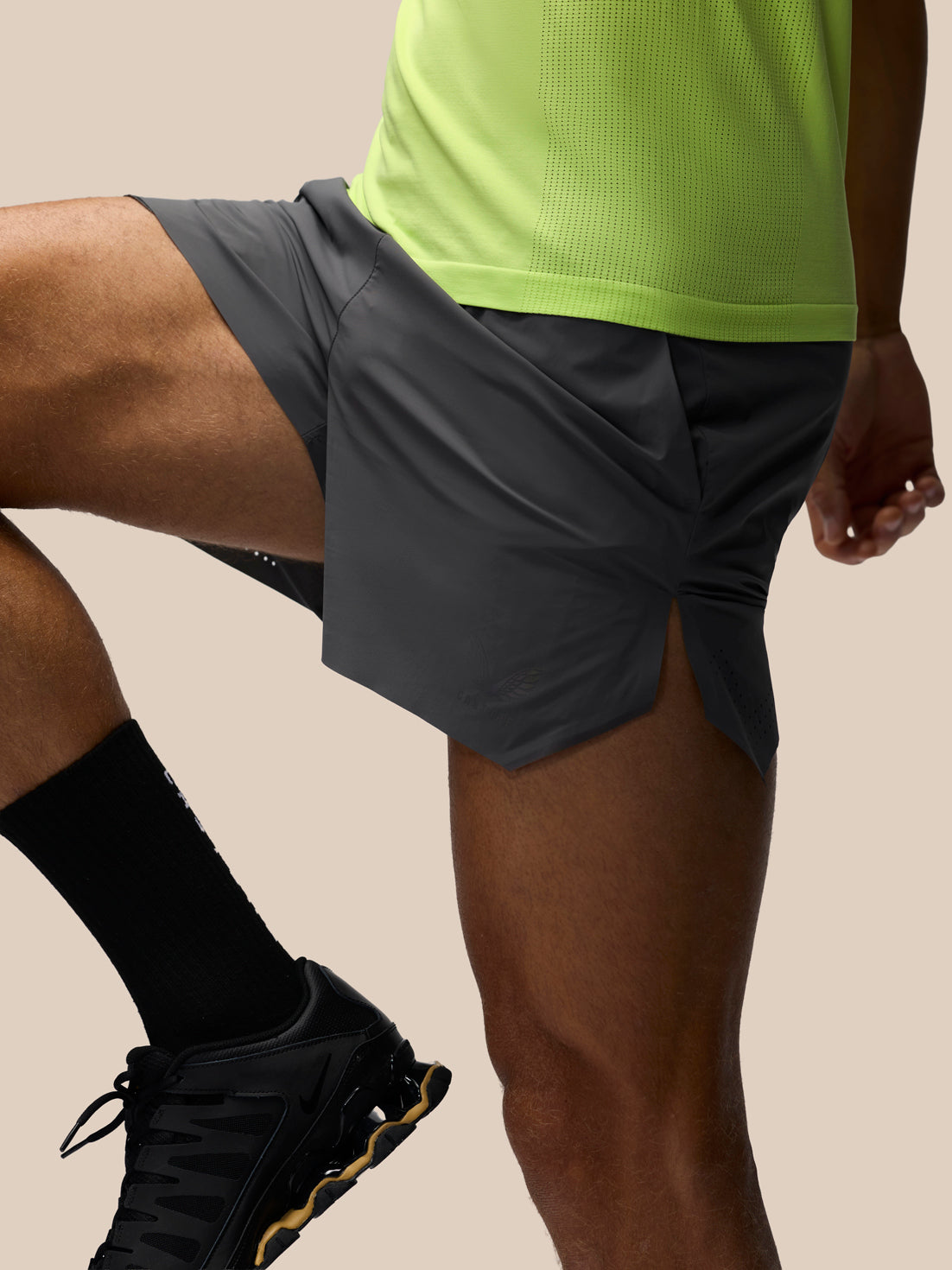 Herren Zone Relaxed Fit 5" Shorts – Gunmetal / Schwarz reflektierend - Gunmetal