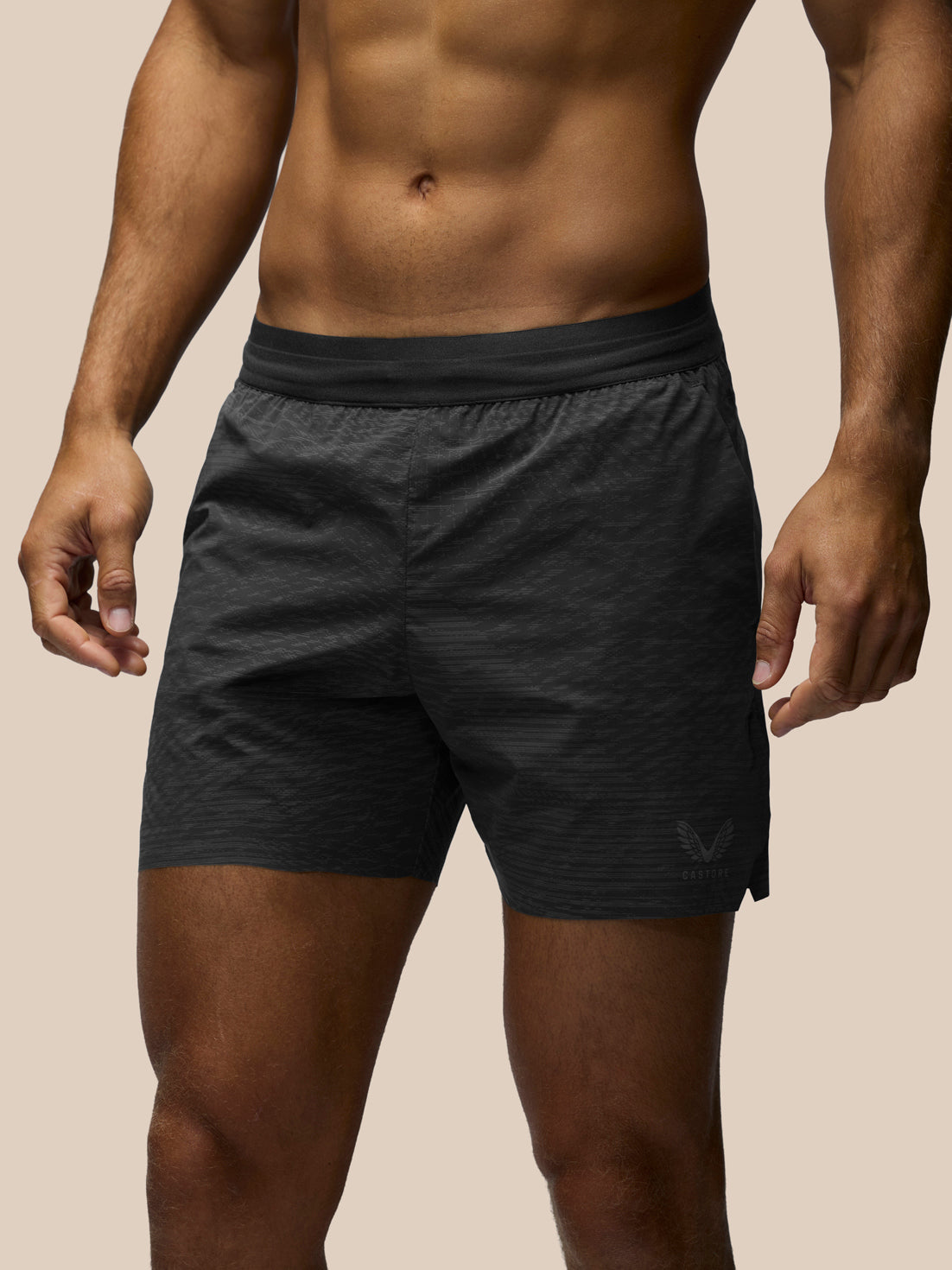 Herren Zone Slim Fit 5" Shorts – Schwarz - Schwarz