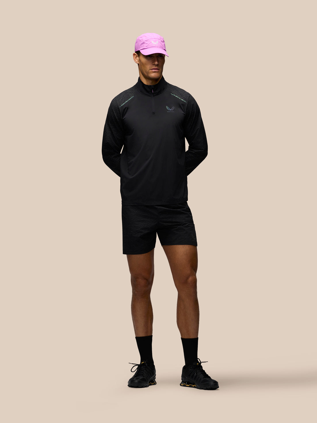 Herren Zone Slim Fit 5" Shorts – Schwarz - Schwarz