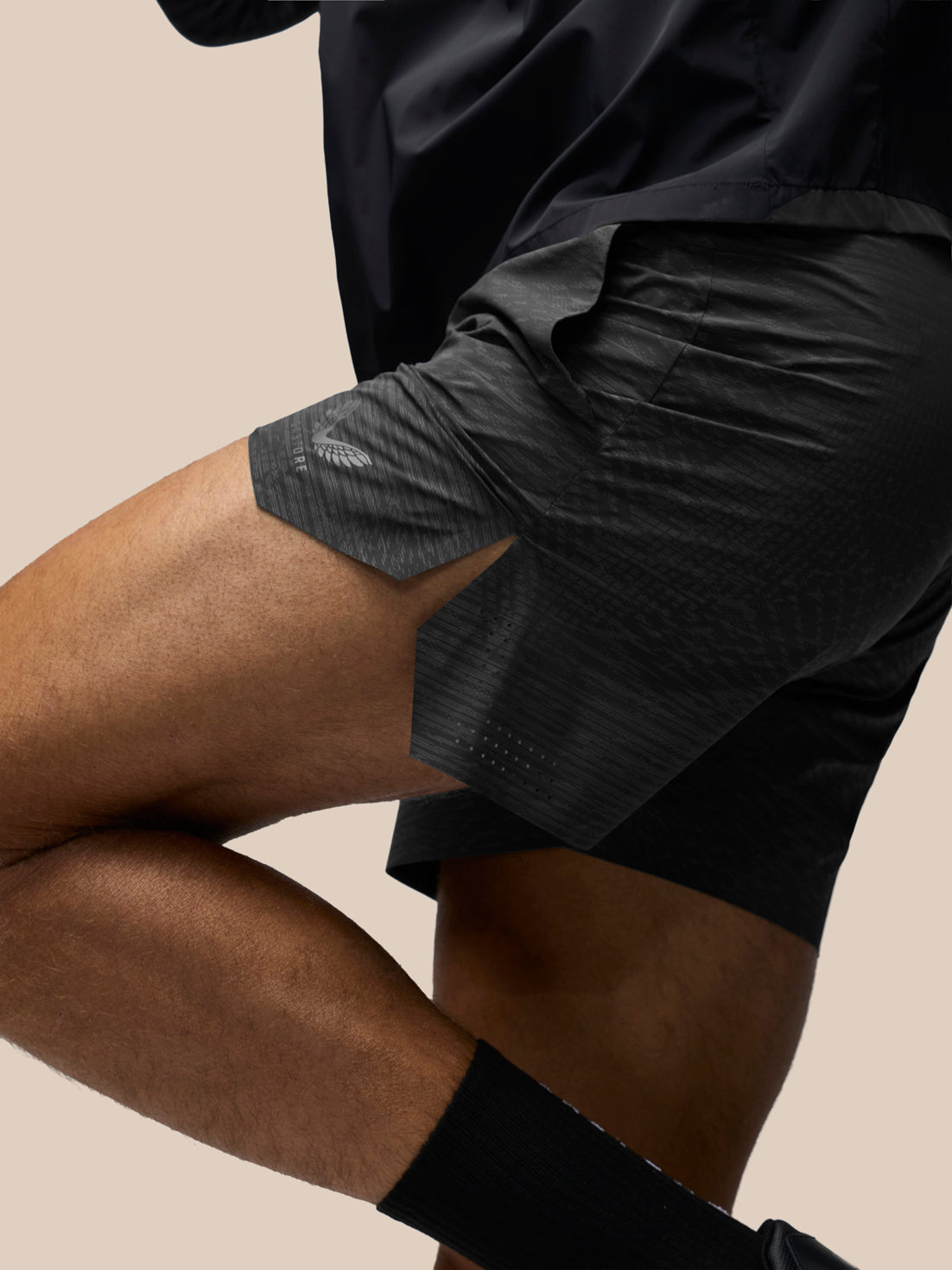 Herren Zone Slim Fit 5" Shorts – Schwarz - Schwarz
