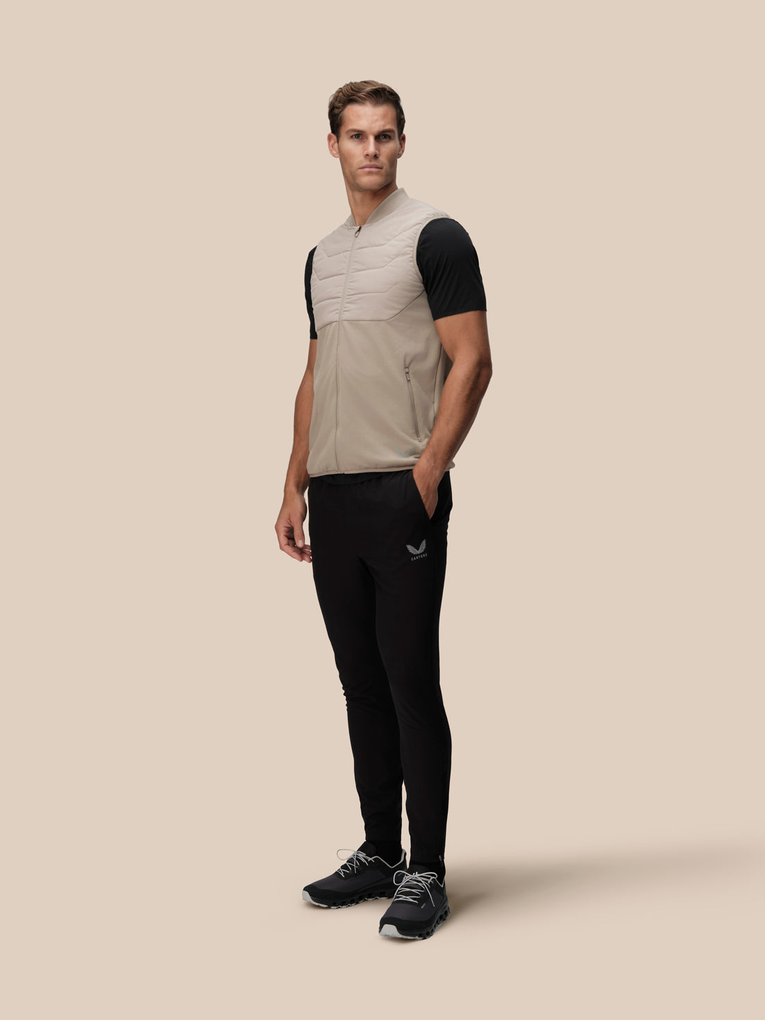 Heren Thermo Hybrid Bodywarmer – Taupe - Taupe