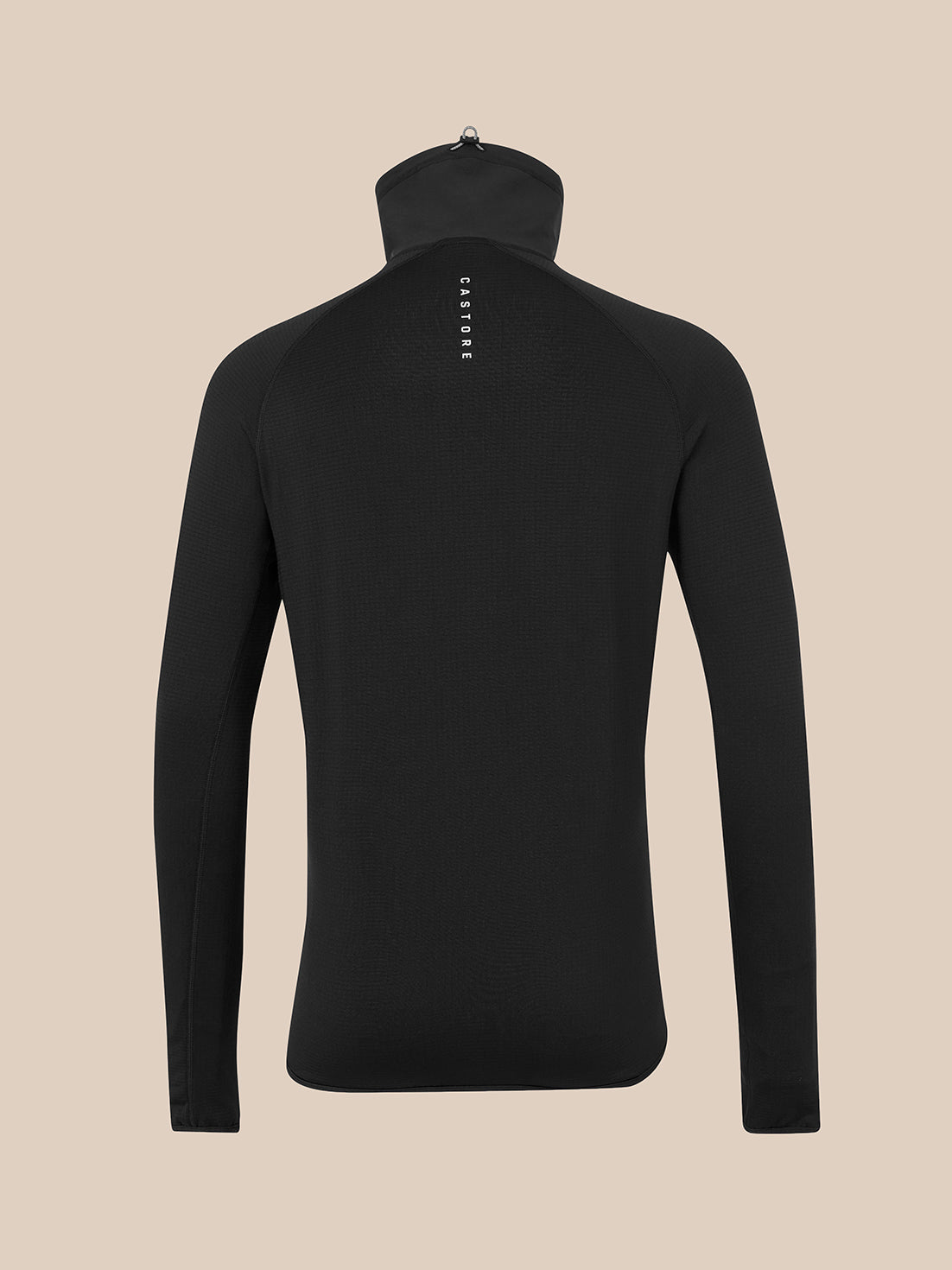 Men's Slim Fit Thermo 1/2 Zip Long Sleeve Top - Black - Black