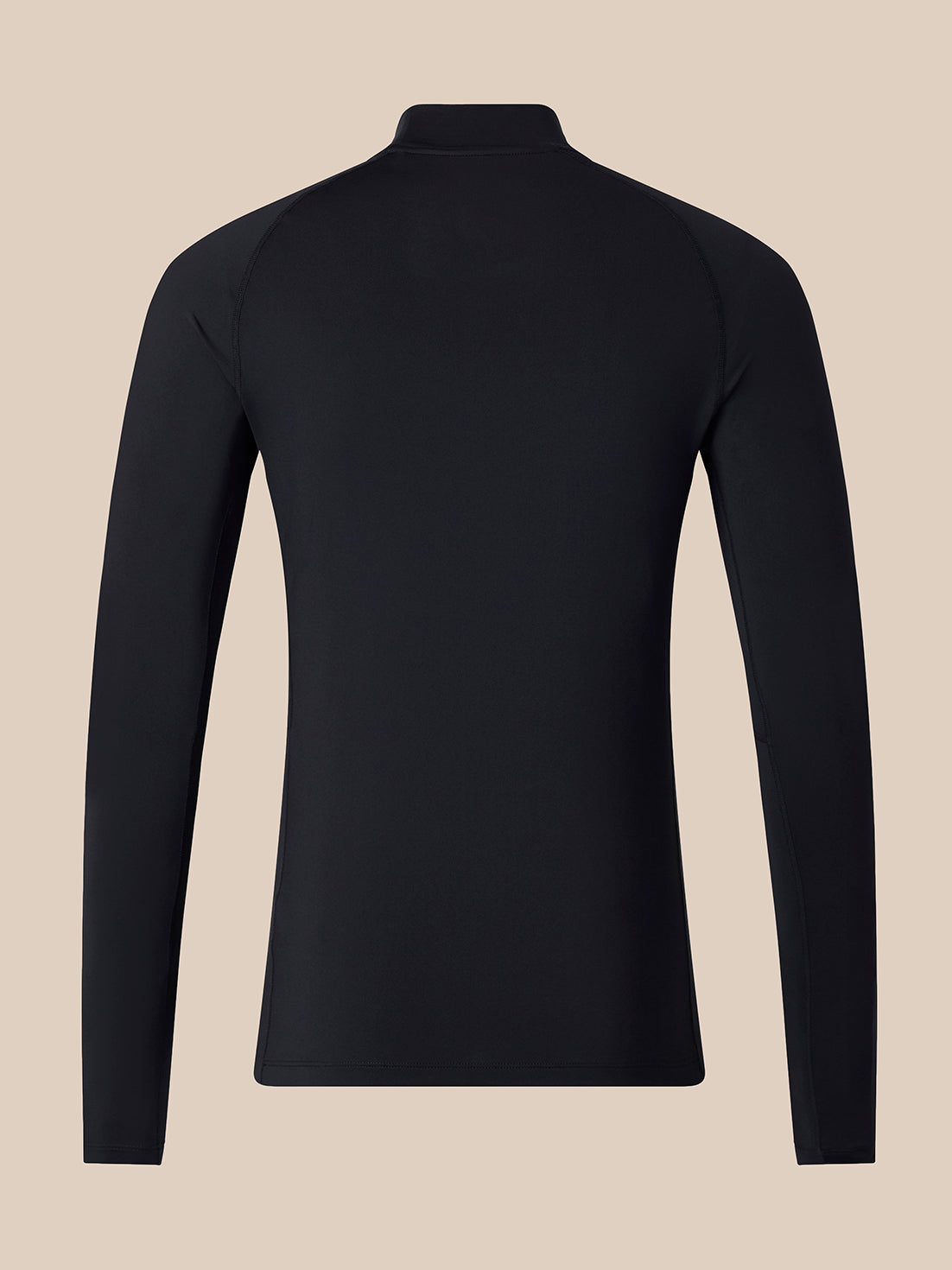 Herren Slim Fit Baselayer-Oberteil – Schwarz - Schwarz
