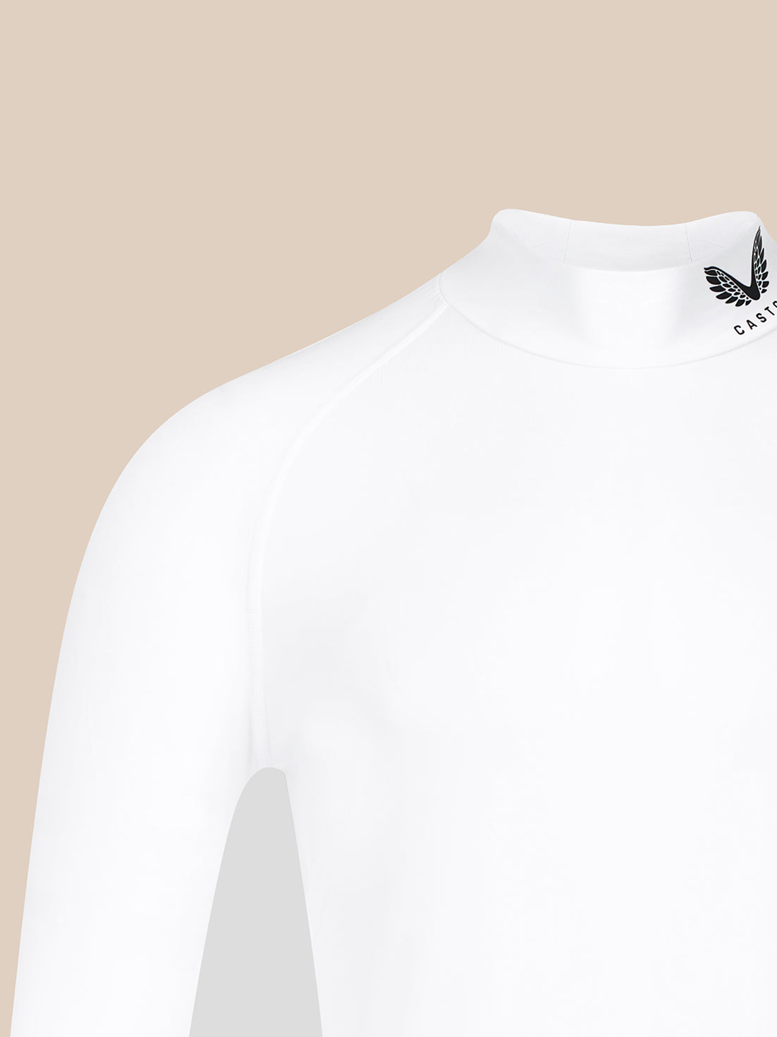 Heren Slim Fit Baselayer Top – Wit - Wit