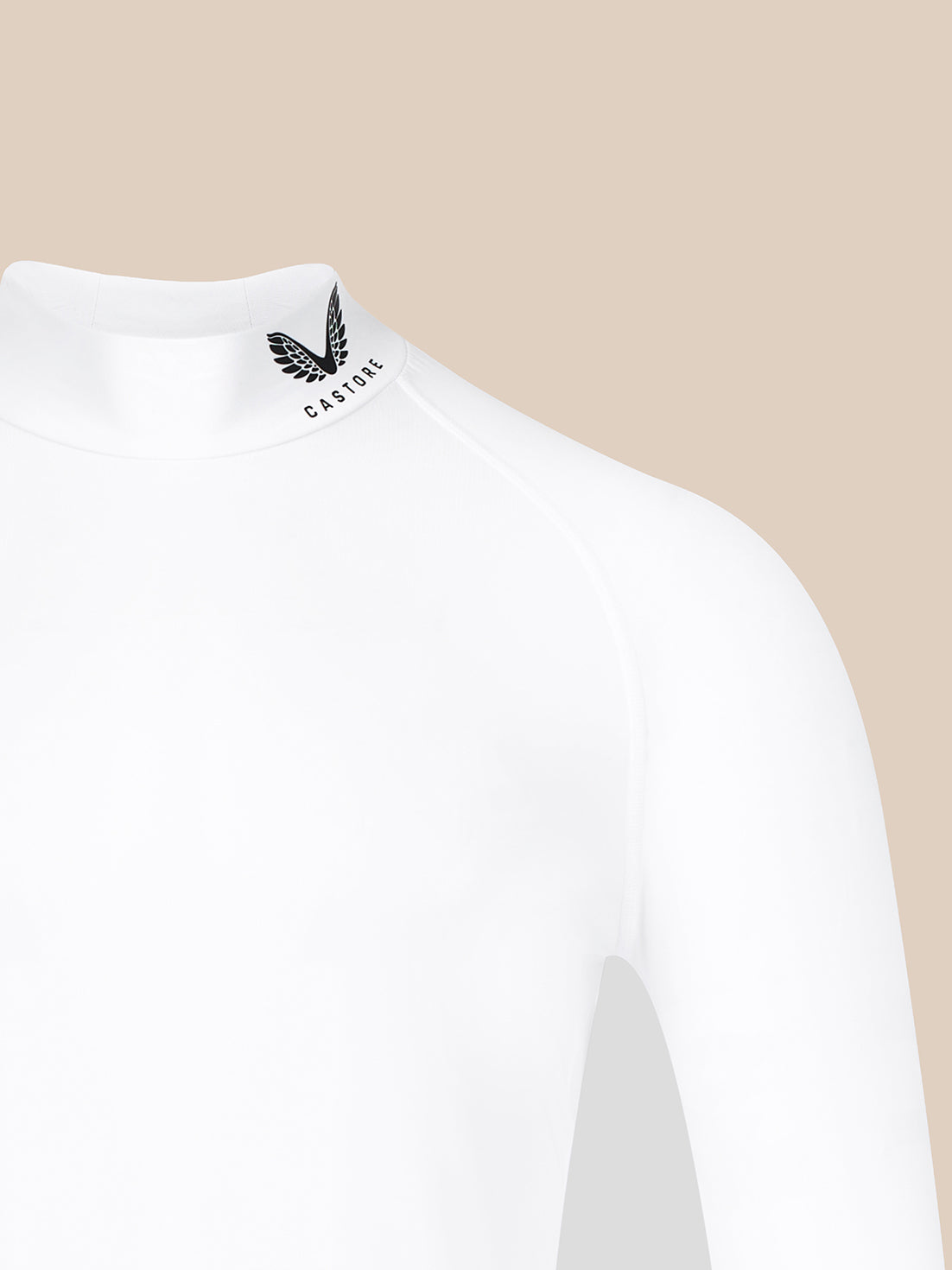 Heren Slim Fit Baselayer Top – Wit - Wit