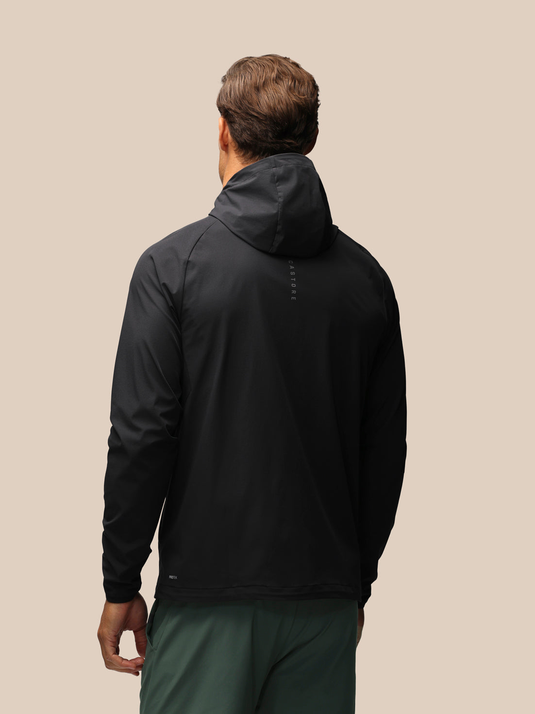 Cortavientos de manga larga Apex Slim Fit de hombre – Negro - Negro