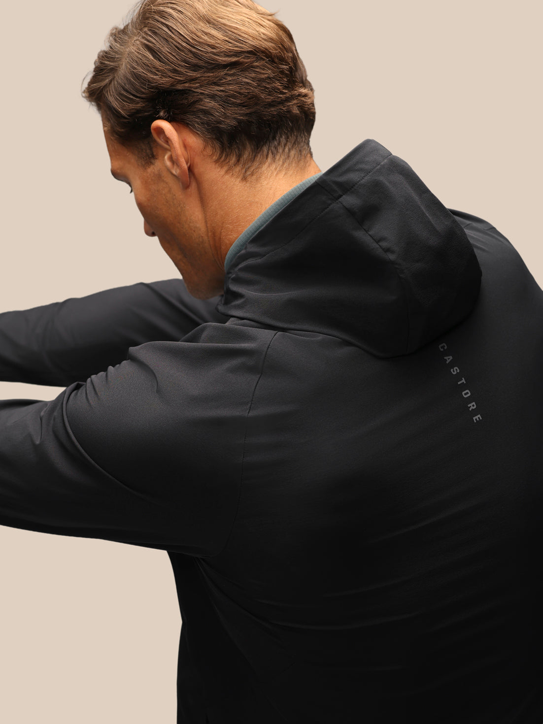 Cortavientos de manga larga Apex Slim Fit de hombre – Negro - Negro