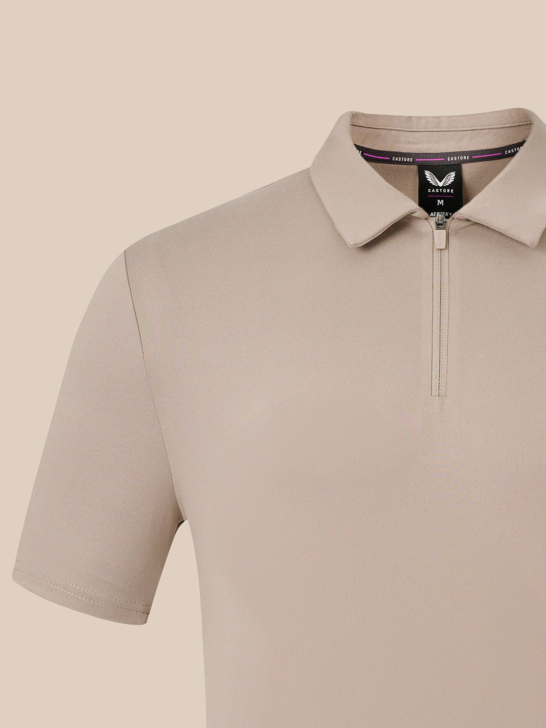 Heren Elevated Lifestyle poloshirt met korte mouw – taupe - Taupe