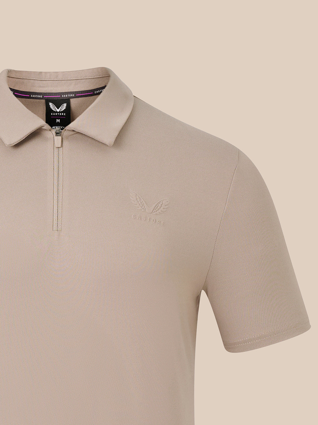 Heren Elevated Lifestyle poloshirt met korte mouw – taupe - Taupe