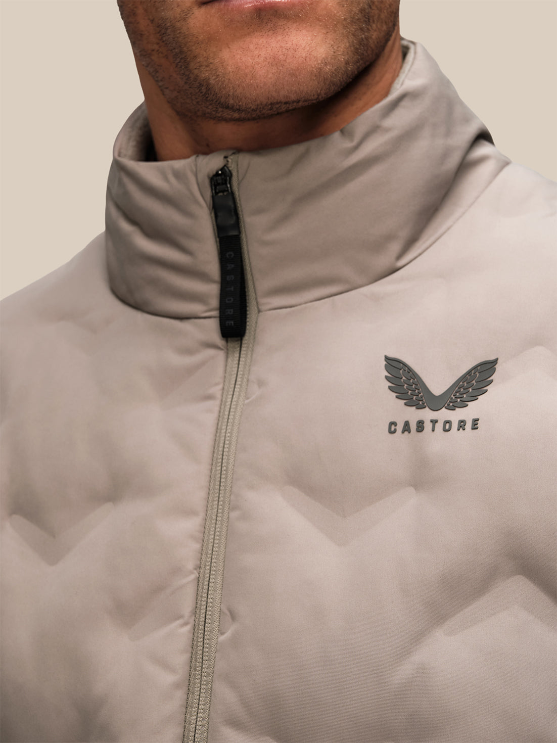 Hombre Chaqueta acolchada - Topo - Taupe