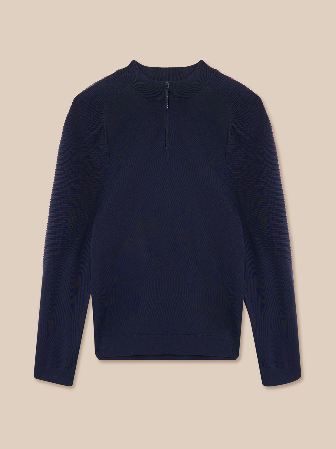 Heren Golf Knitted 1/4 zip top – marineblauw - Marineblauw
