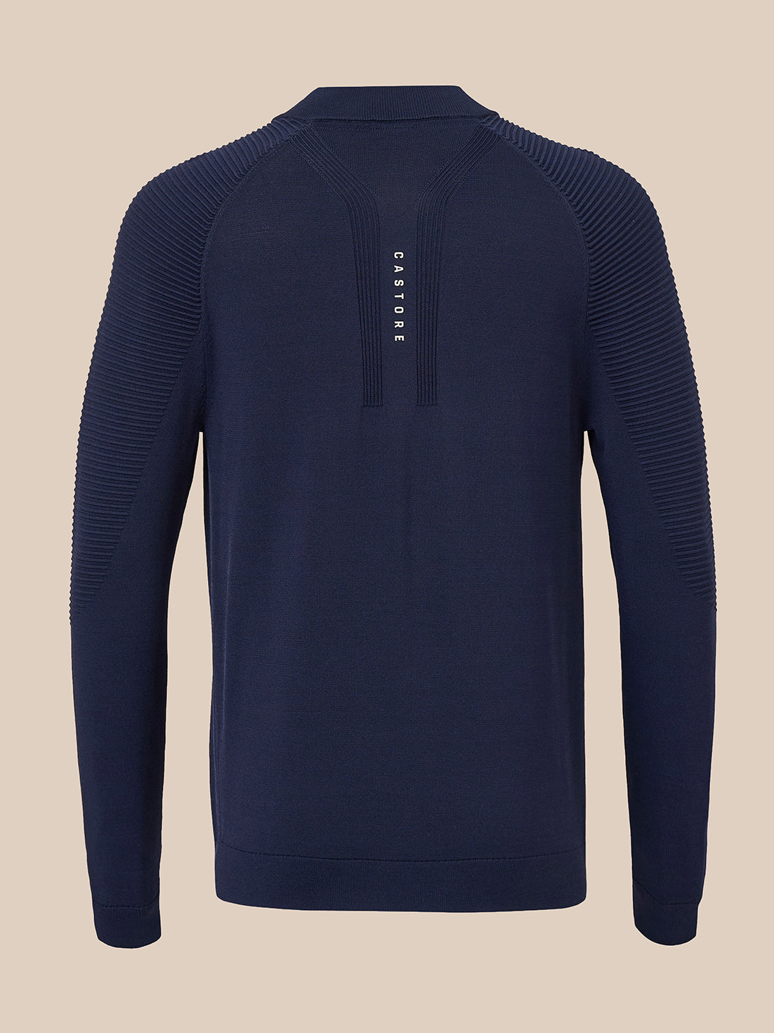 Heren Golf Knitted 1/4 zip top – marineblauw - Marineblauw