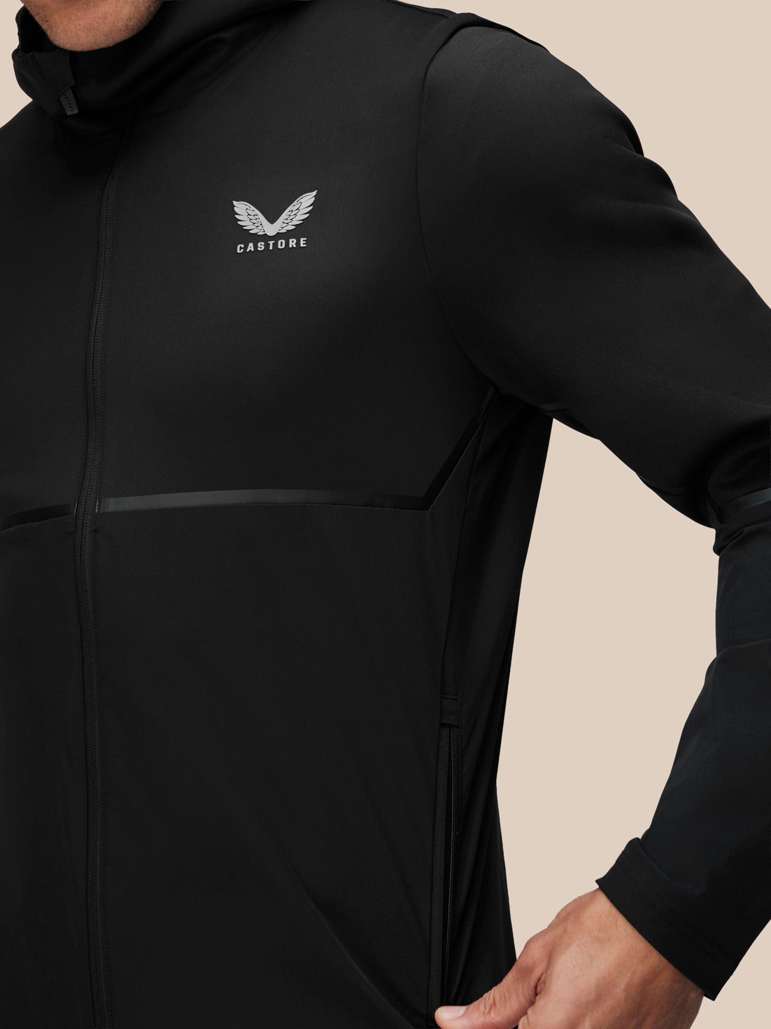 Chaqueta Hombre Thermo Athletic Fit – Negro - Negro