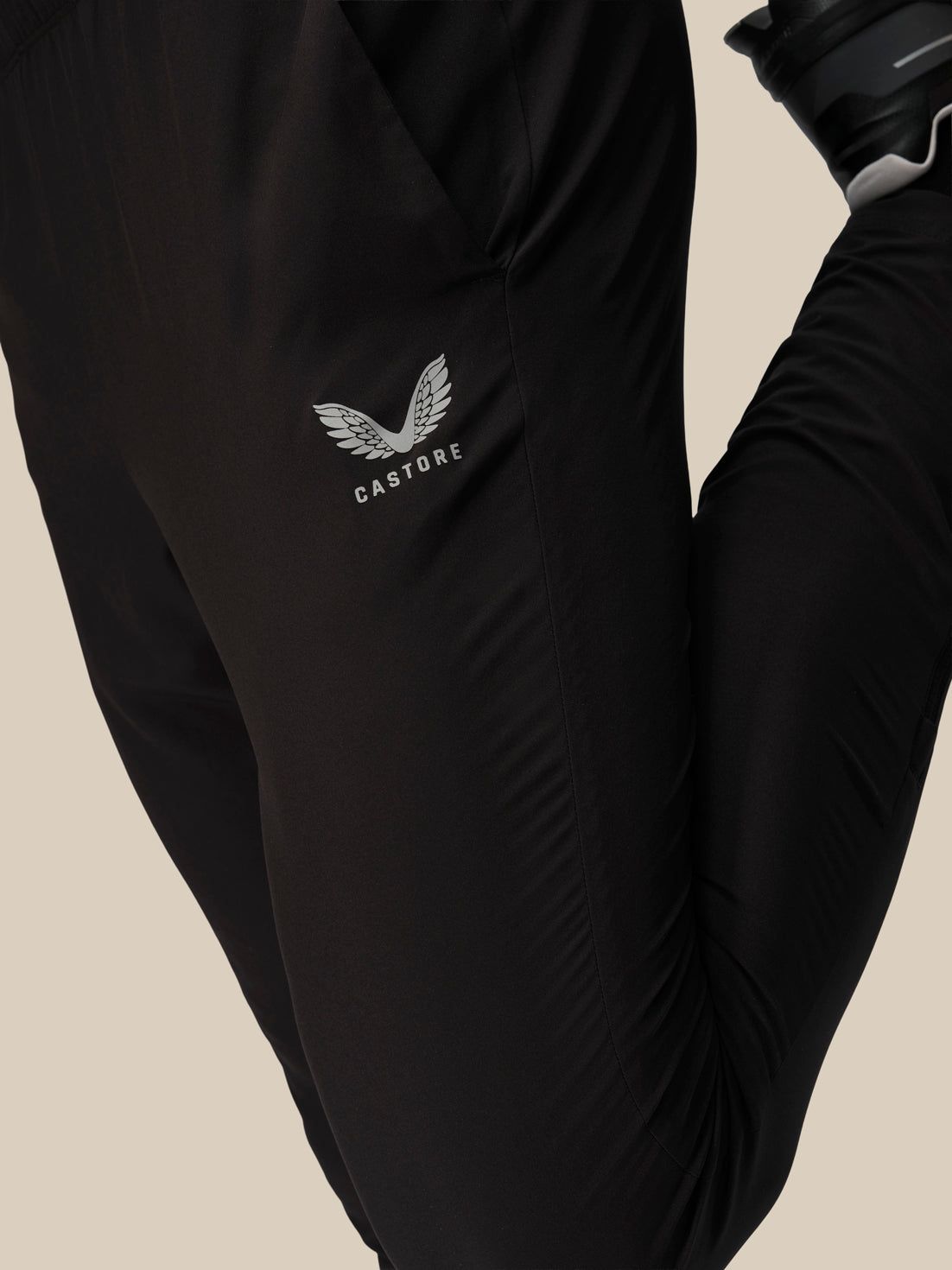 Hombre Jogger Thermo tejido de corte ajustado - Negro - Negro