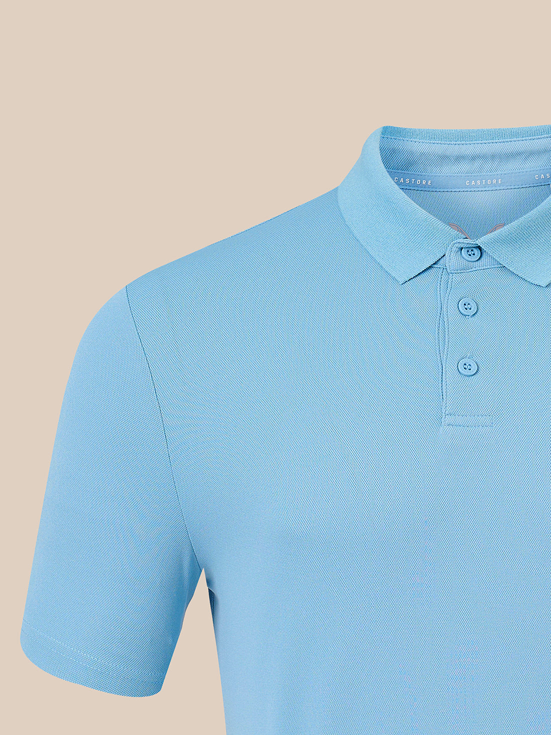 Herren Core Athletic Fit Poloshirt – Blau - Blau
