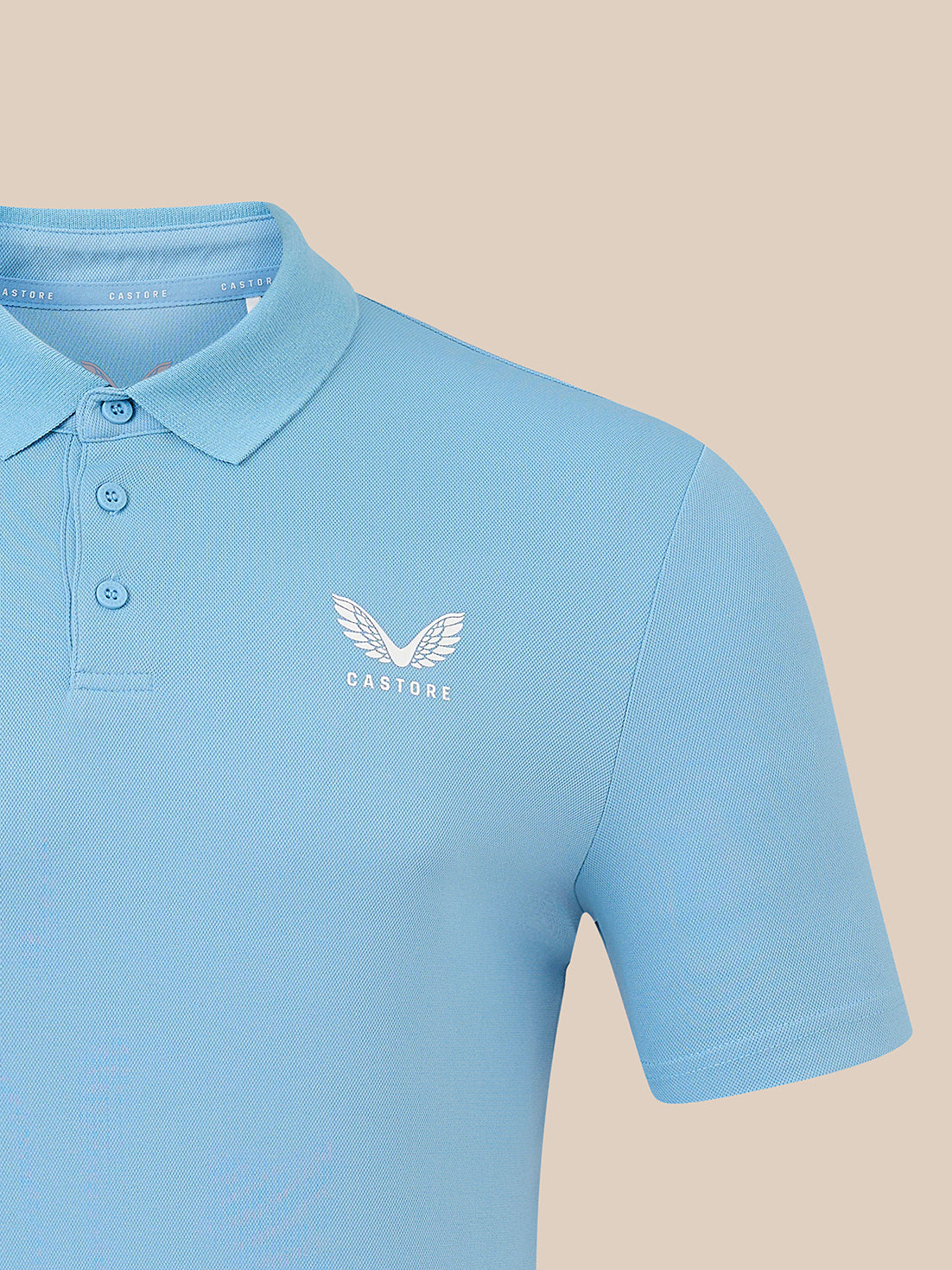 Herren Core Athletic Fit Poloshirt – Blau - Blau