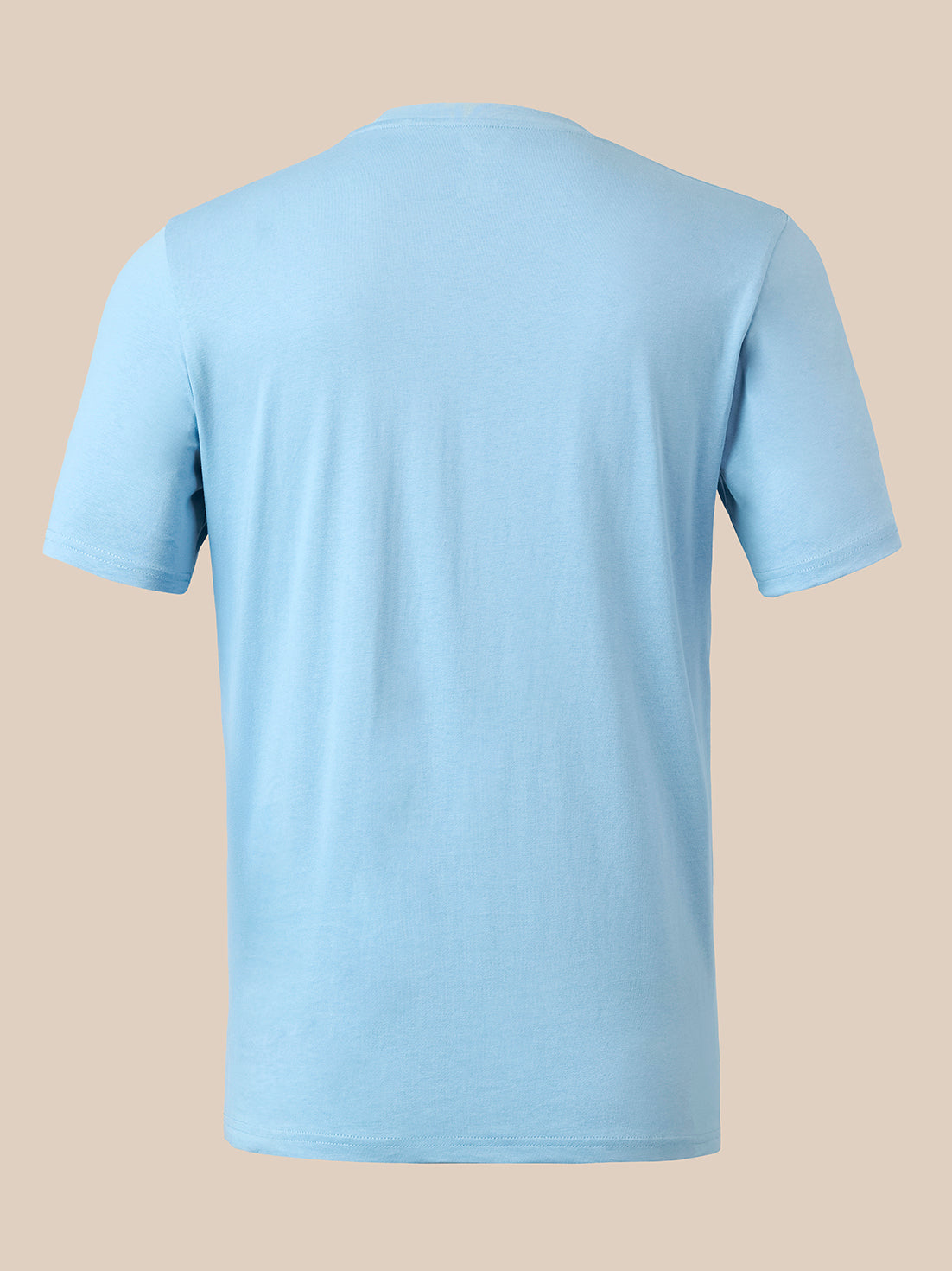 Camiseta de manga corta de Algodón con gráfico en el Pecho izquierdo para Hombre - Azul - Glacier Lake