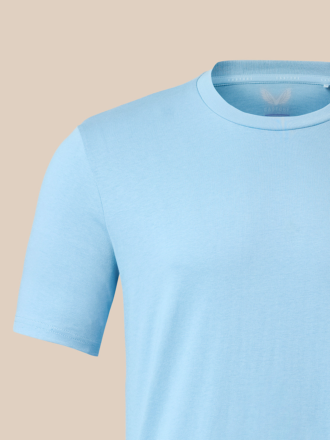 Camiseta de manga corta de Algodón con gráfico en el Pecho izquierdo para Hombre - Azul - Glacier Lake