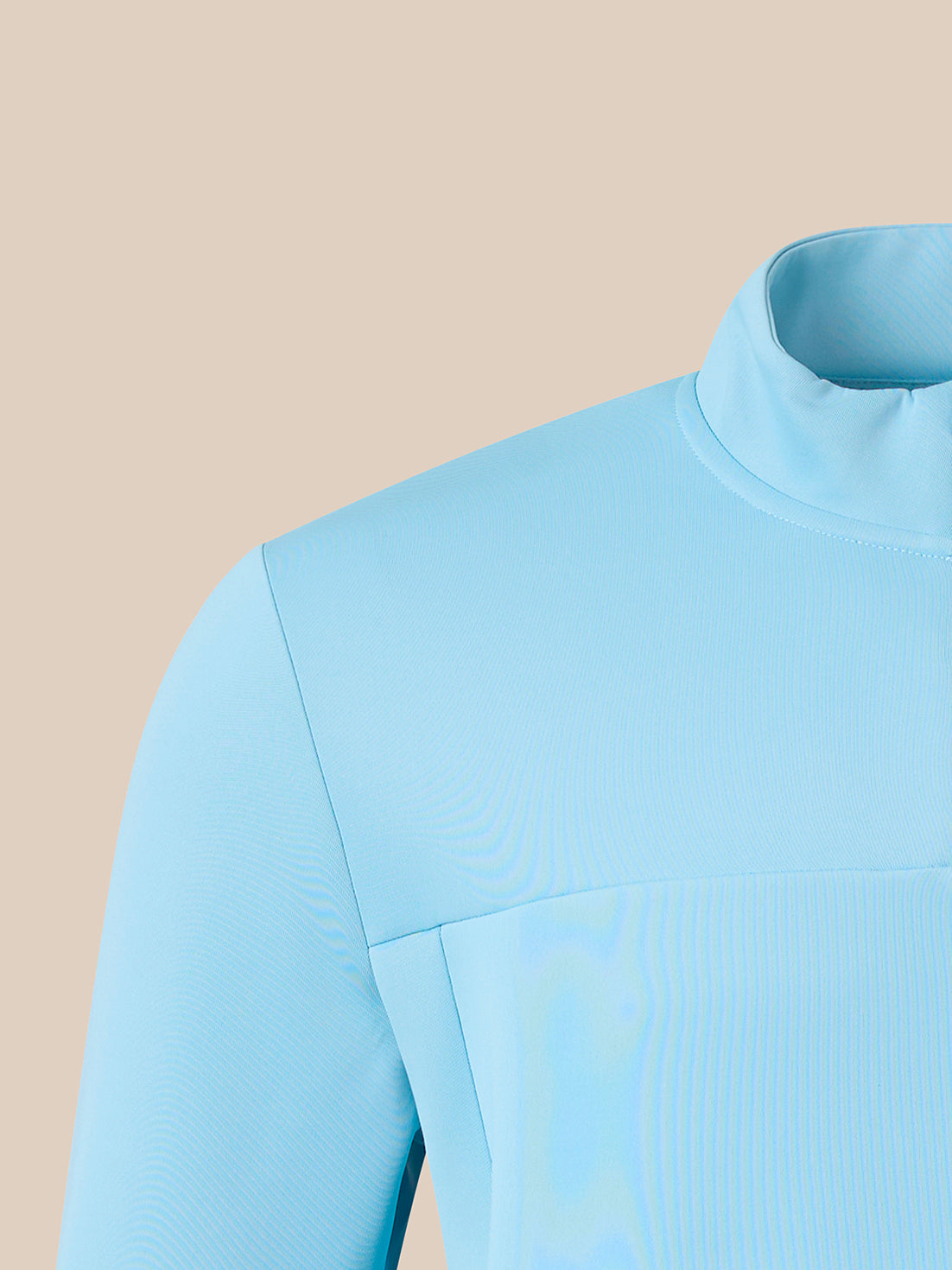 Heren Flex Athletic Fit Top met 1/4-ritssluiting - Blauw - Glacier Lake