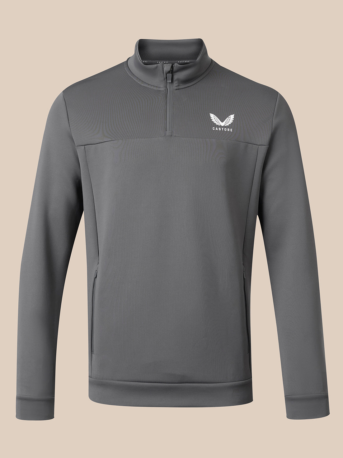 Herren Flex 1/4-Zip-Oberteil - Grau - Gunmetal