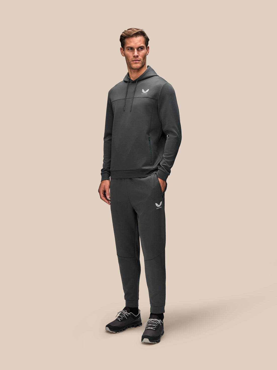 Herren Flex Hoodie – Gunmetal - Gunmetal