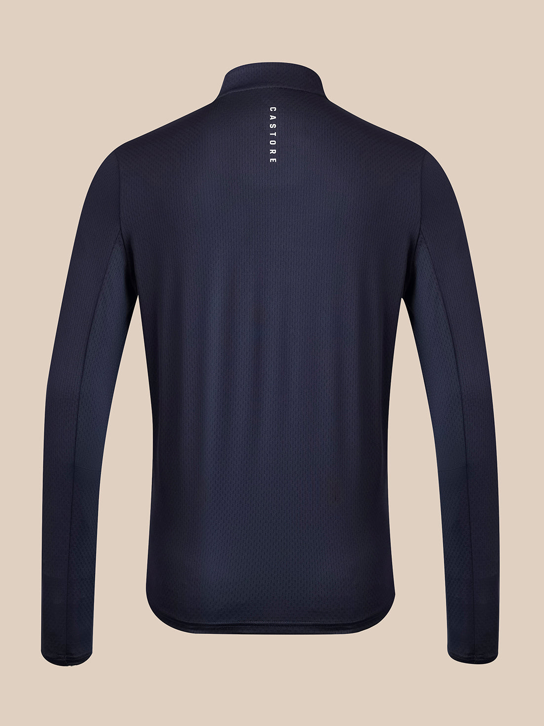Hombre Top de manga larga con cremallera 1/4 - Azul marino - Azul marino