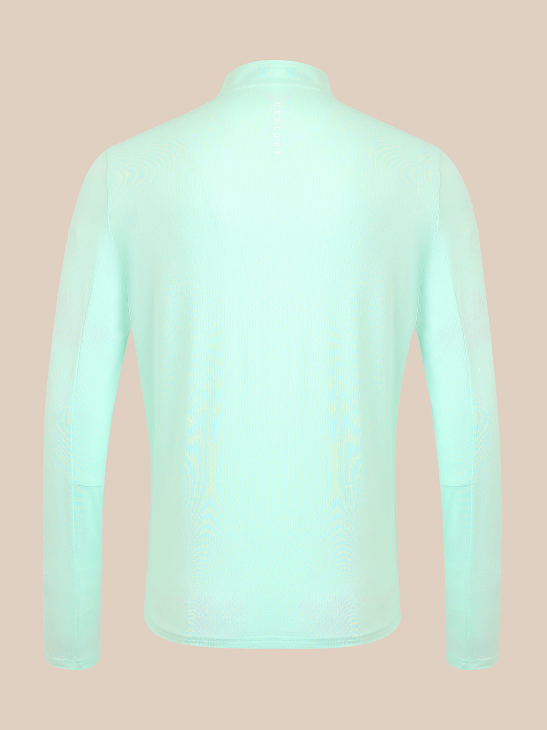 Herren Athletic-Fit-Langarmshirt mit 1/4-Reißverschluss - Grün - Brook Green