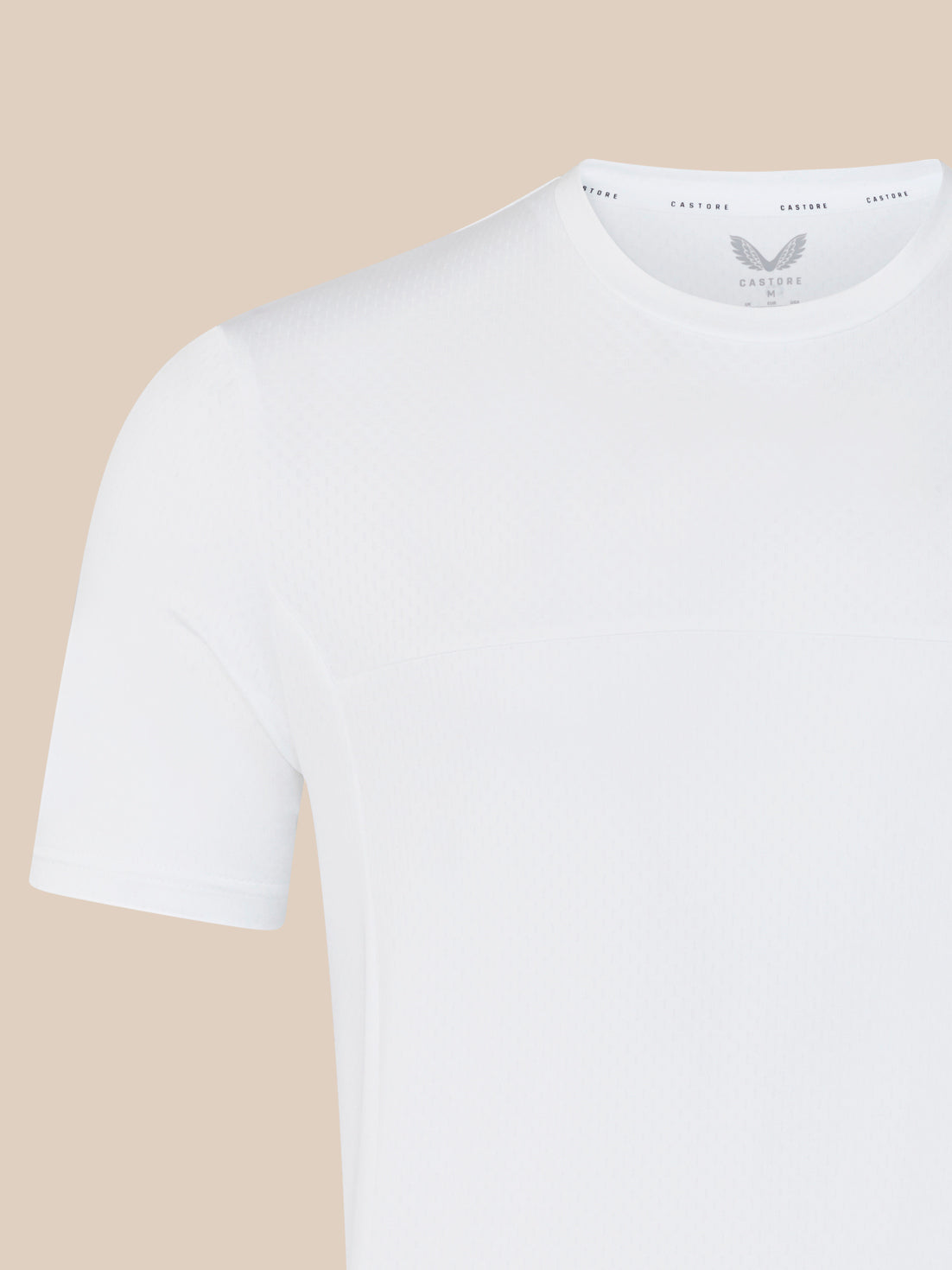 Herren Training Kurzarm-T-Shirt – Weiss - Castore White/Castore Navy
