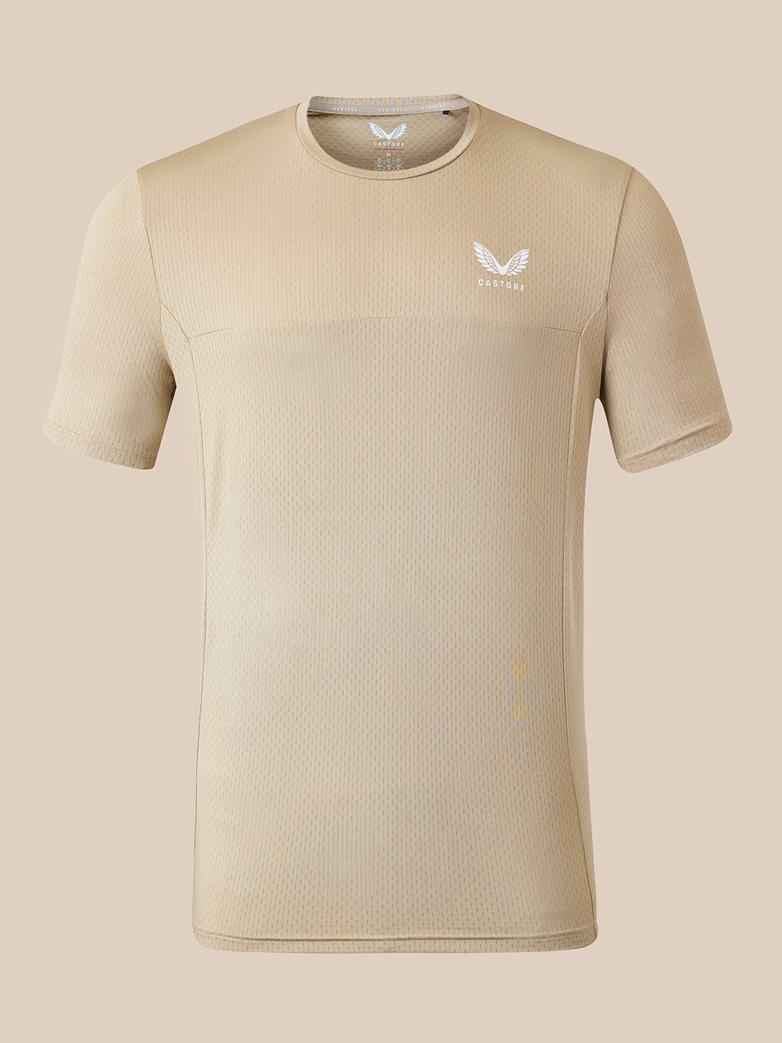 Herren Training T-Shirt - Beige - Beige