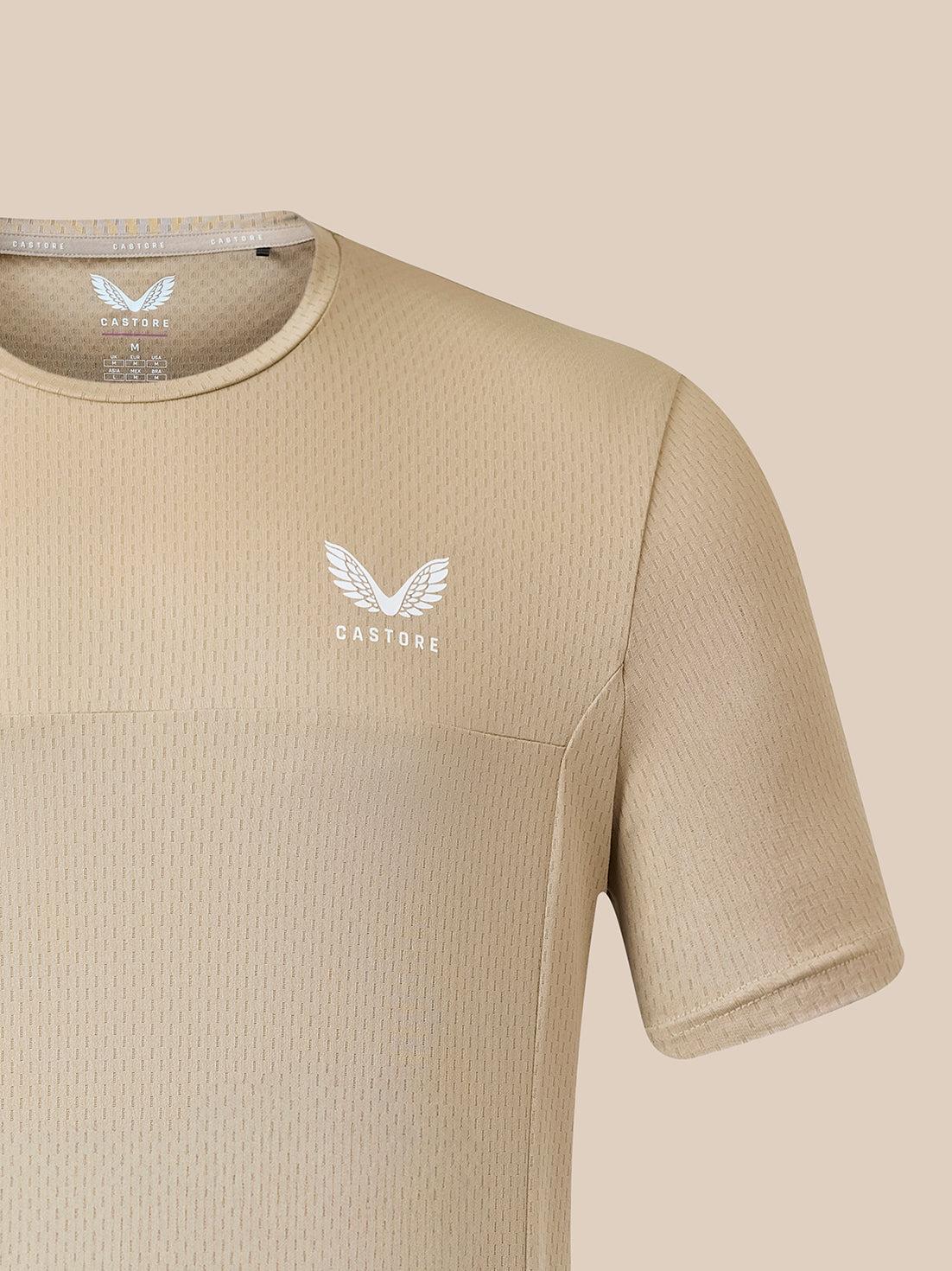 Herren Training T-Shirt - Beige - Beige