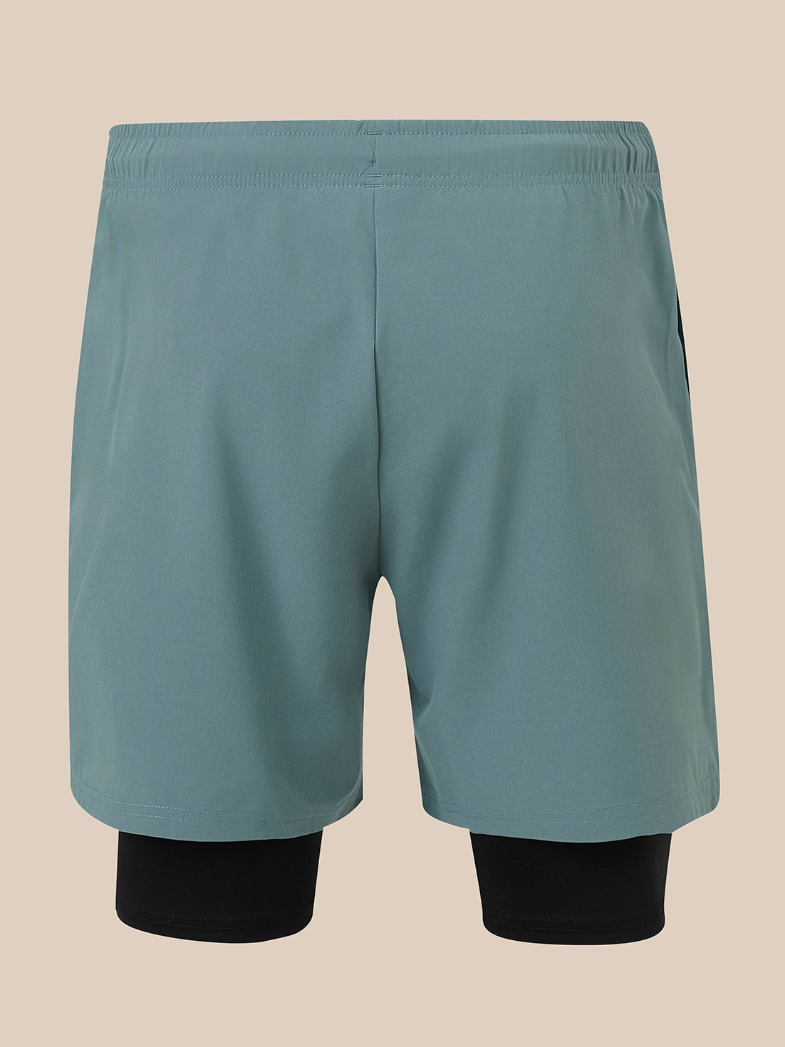 Pantalones cortos 2-In-1 de hombre – Azul/Negro - Azul/Negro