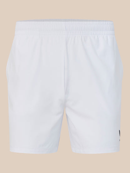 White shorts on a beige background