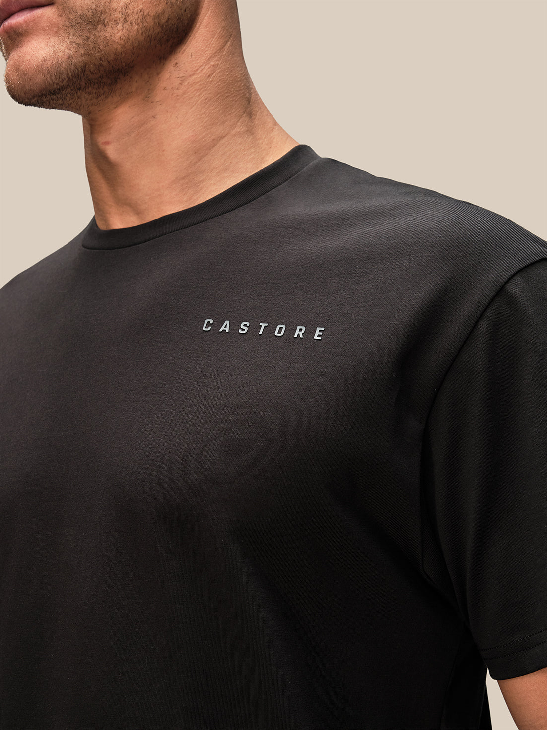 Herren Flex Kurzarm-T-Shirt – Schwarz - Schwarz