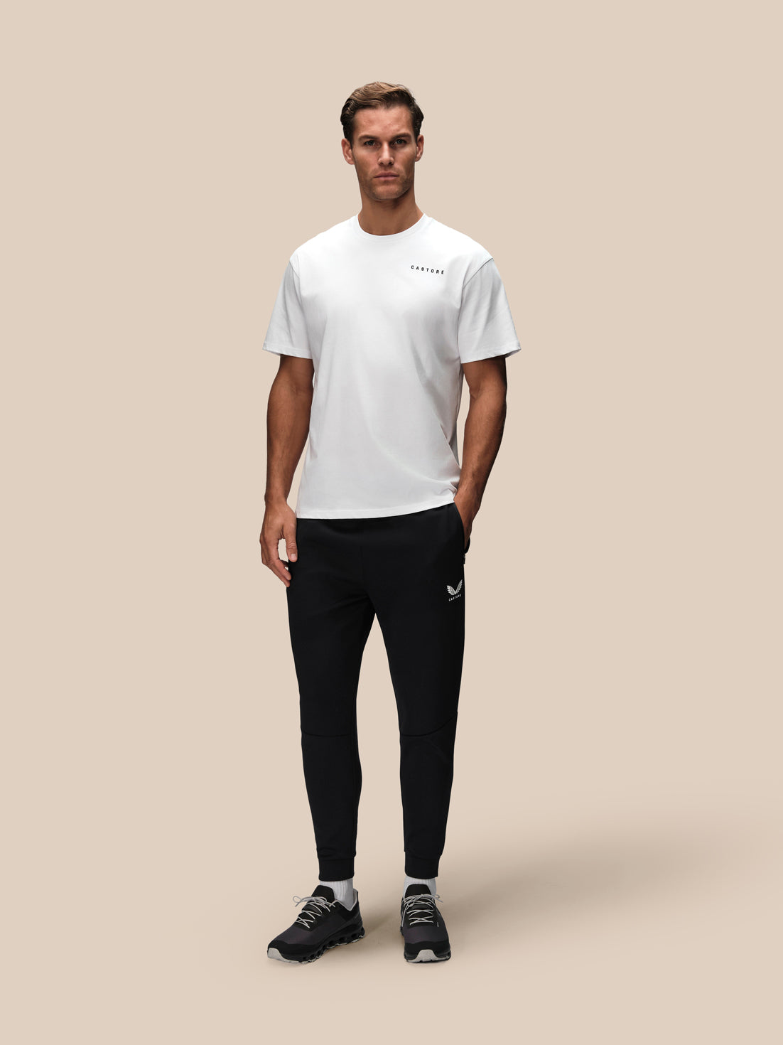 Heren Flex t-shirt met korte mouw – wit - Wit