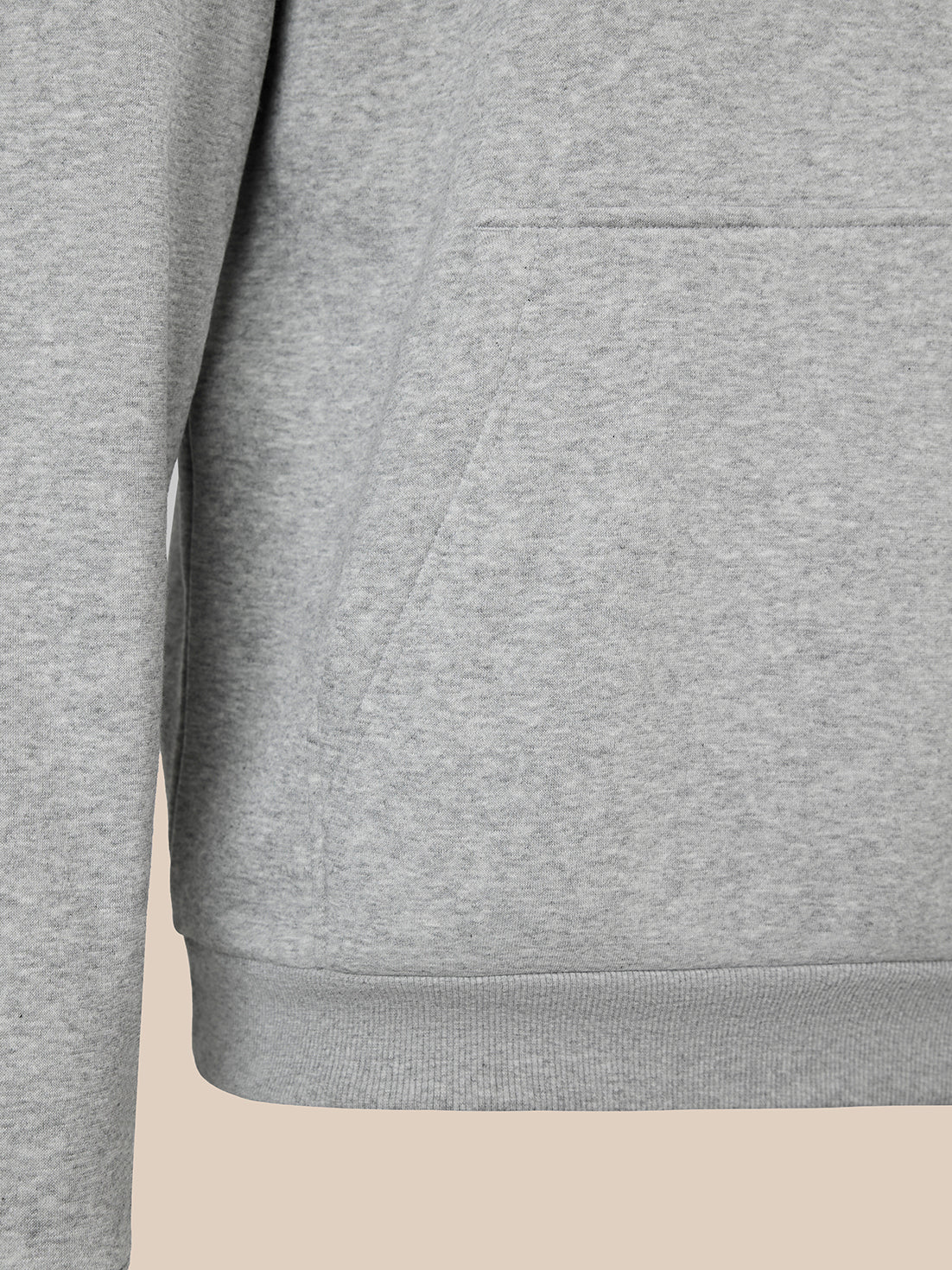 Herren Hoodie - Grau meliert - Grau