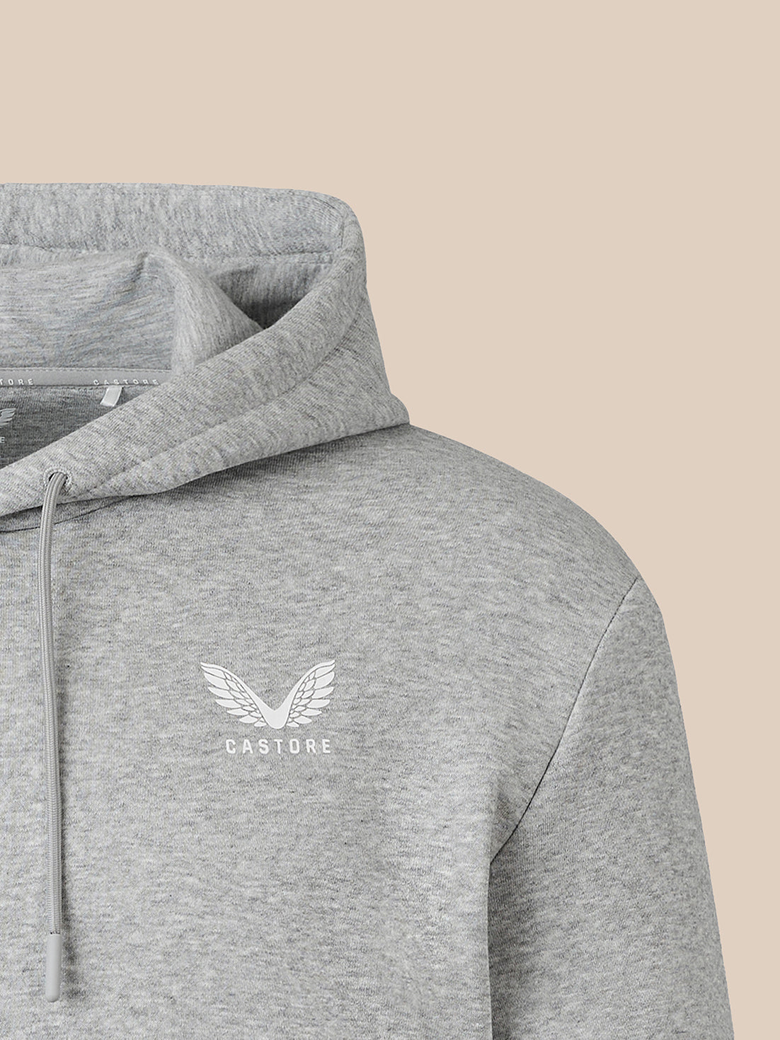 Herren Hoodie - Grau meliert - Grau