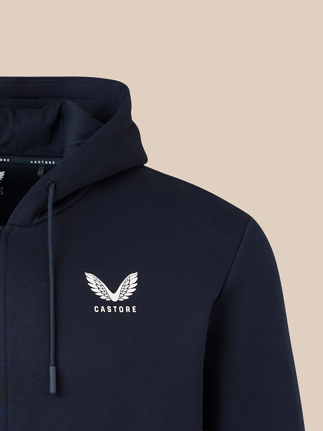 Hombre Sudadera con capucha con cremallera completa - Azul marino - Azul marino