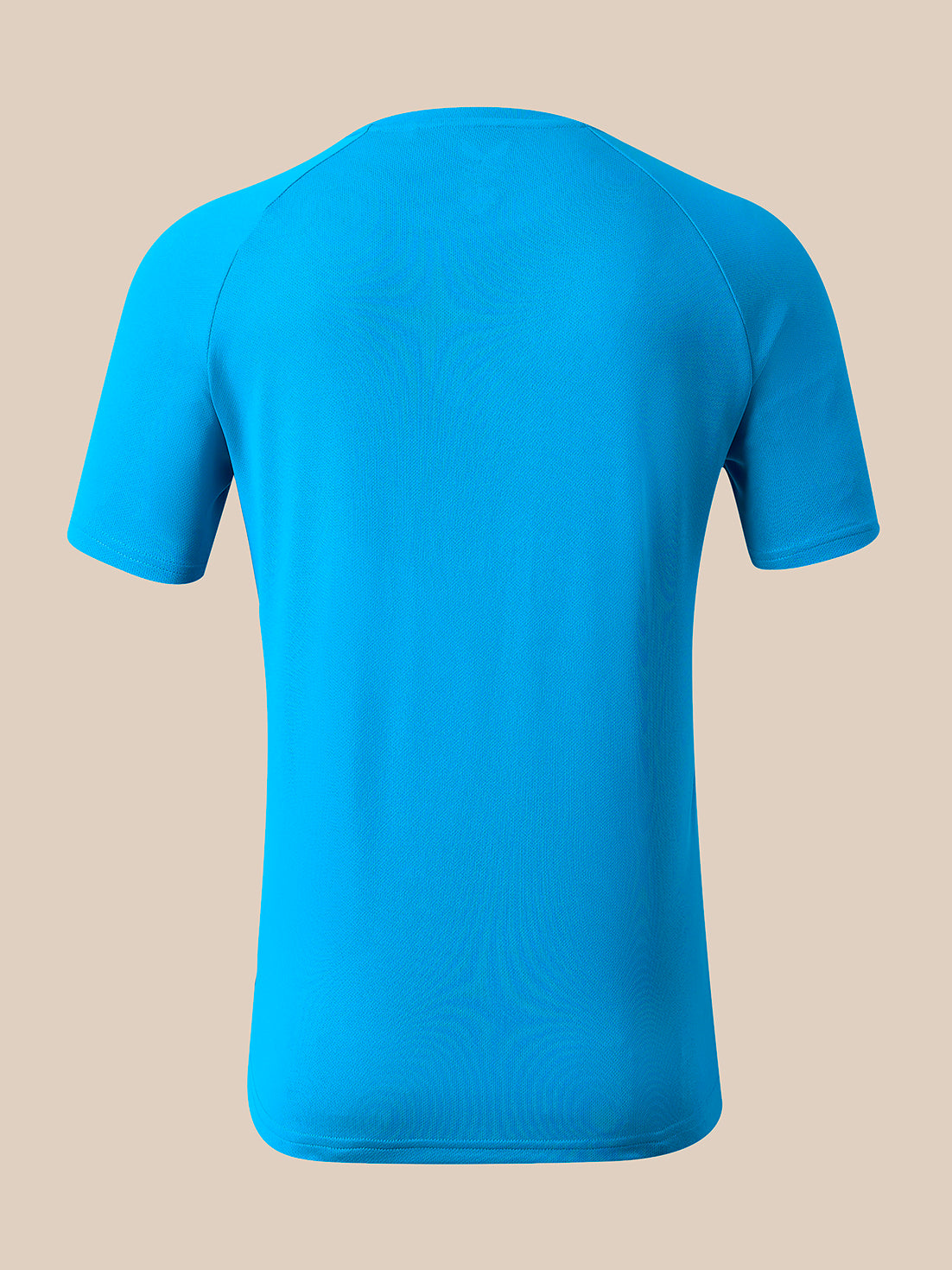 Hombre Camiseta de manga corta con estampado y corte atlético - Azul - Azul