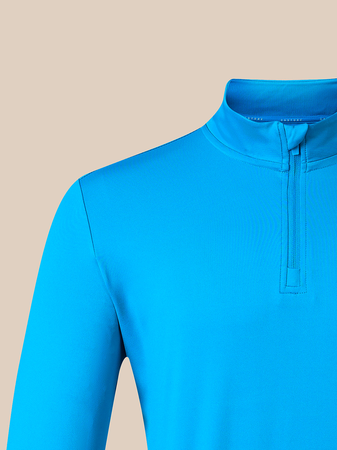 Herren Athletic Fit 1/4-Zip Training Midlayer-Oberteil - Blau - Blau