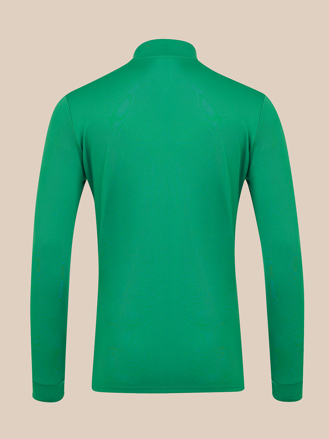 Midlayer-shirt met lange mouwen en 1/4-rits voor heren - Groen - Groen