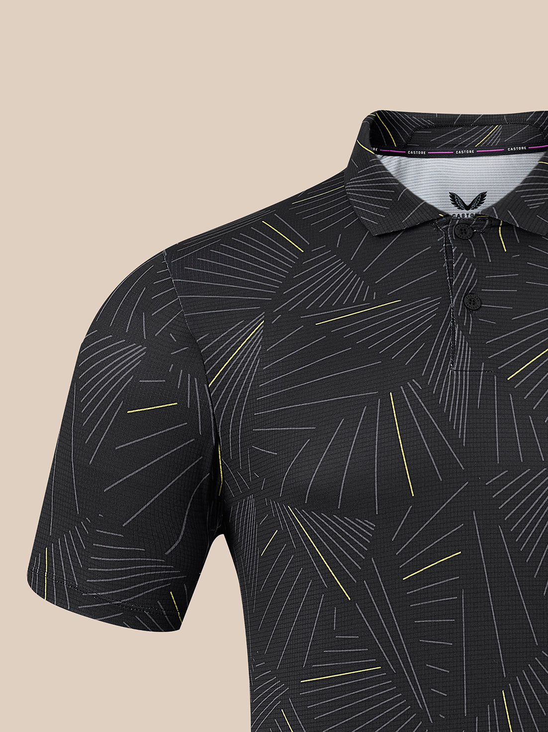 Men's Club Swing Short Sleeve Polo - Black - Black